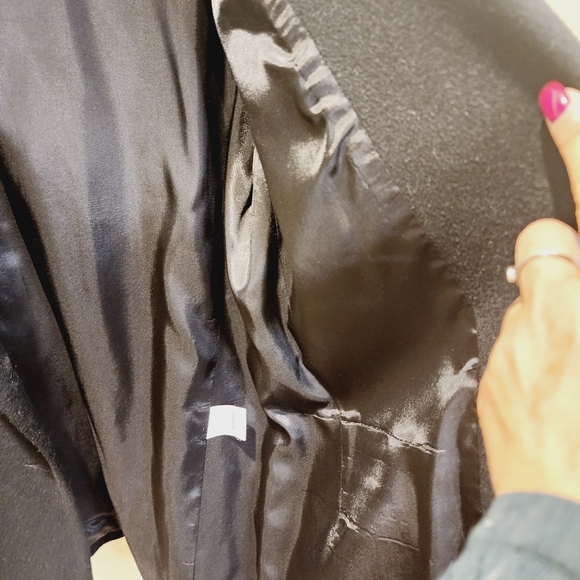 APPLESEED'S Women's Black Wool Blend Military Button Blazer size 12 - Picture 10 of 12